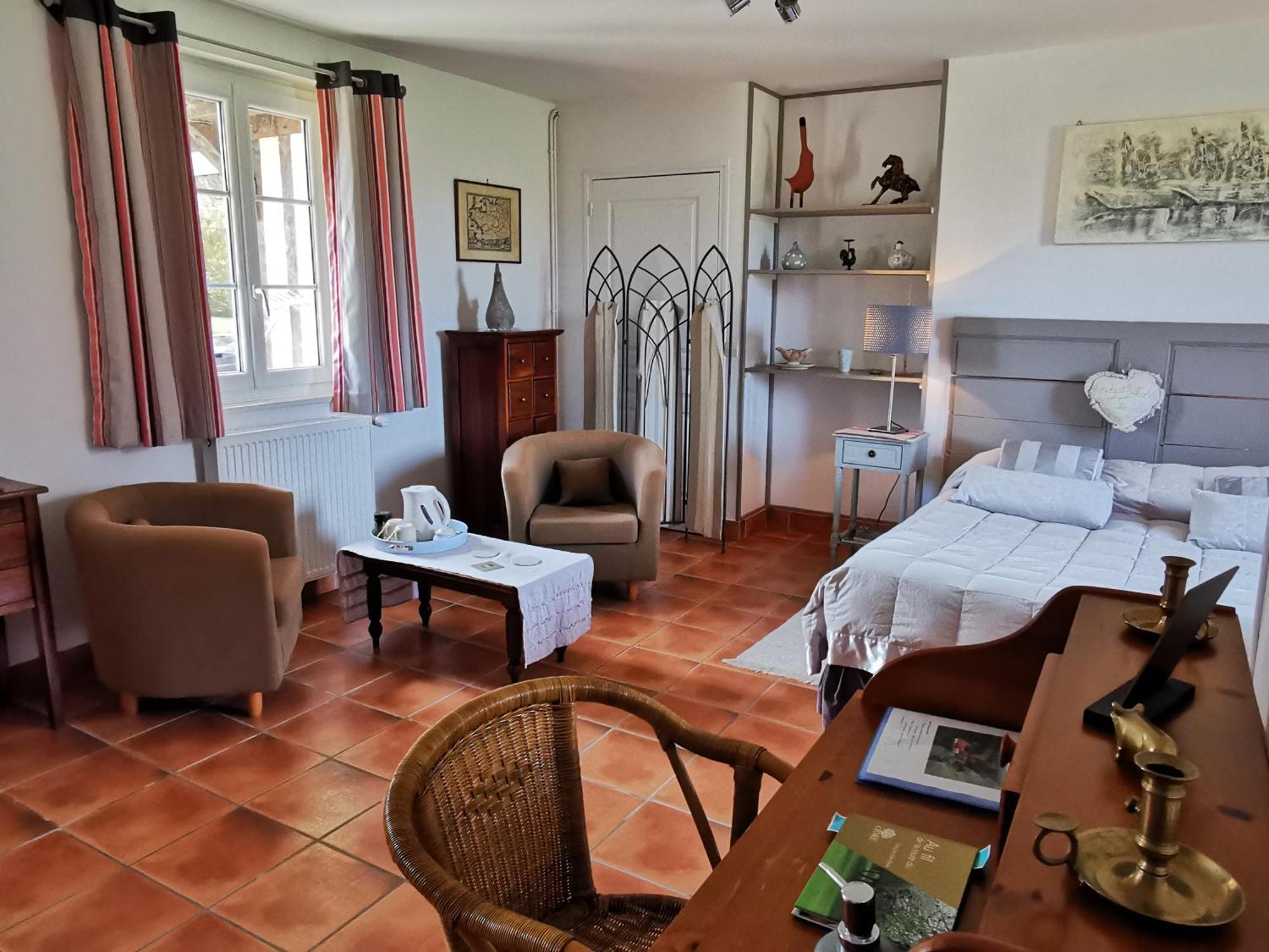Hotel Les Marronniers Cambremer Habitación foto