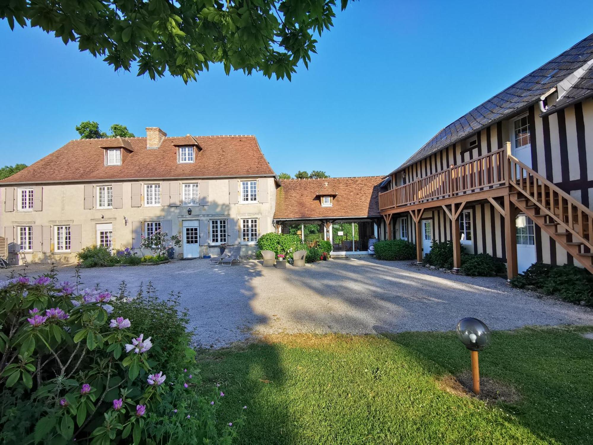 Hotel Les Marronniers Cambremer Exterior foto