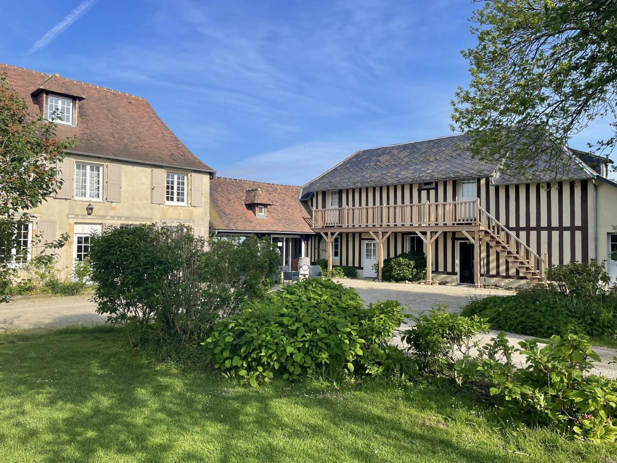 Hotel Les Marronniers Cambremer Exterior foto